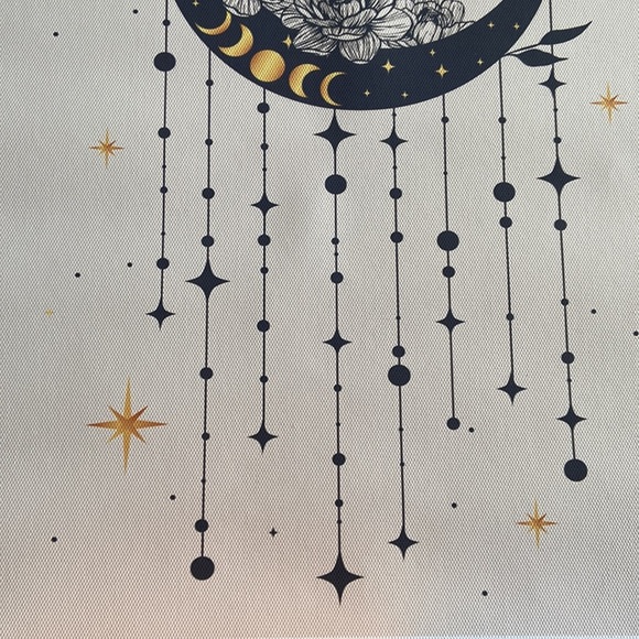 Moon phases with flowers canvas poster​ - Picture 6 of 8